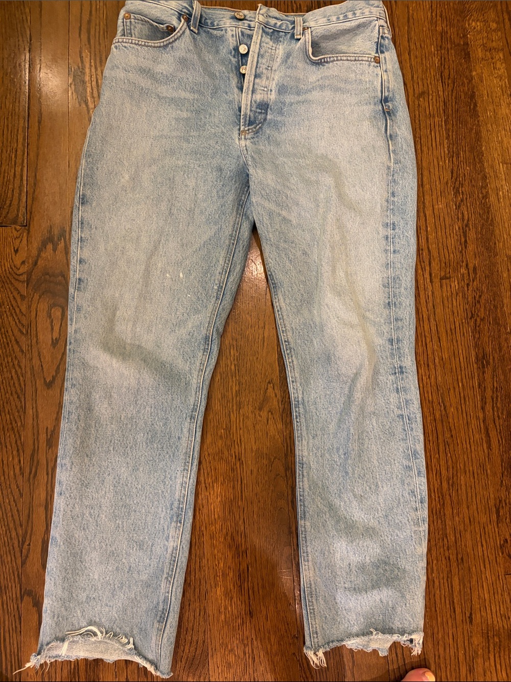 Agolde Light Wash Boyfriend Jeans